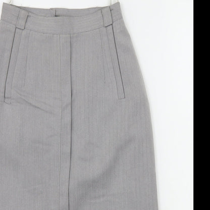 Expressions Womens Grey   A-Line Skirt Size 10