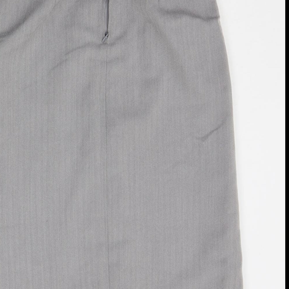 Expressions Womens Grey   A-Line Skirt Size 10