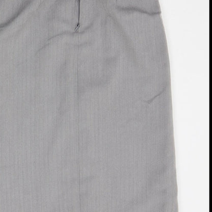 Expressions Womens Grey   A-Line Skirt Size 10
