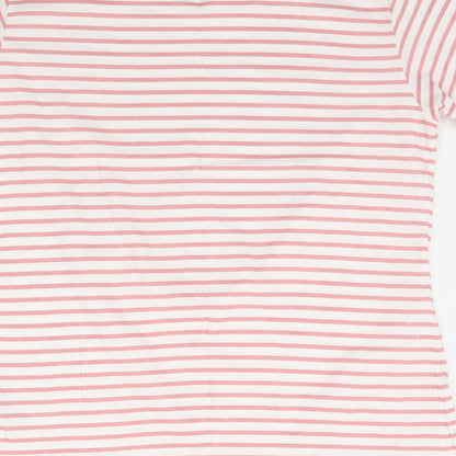 Primark Womens Pink Striped  Basic T-Shirt Size M