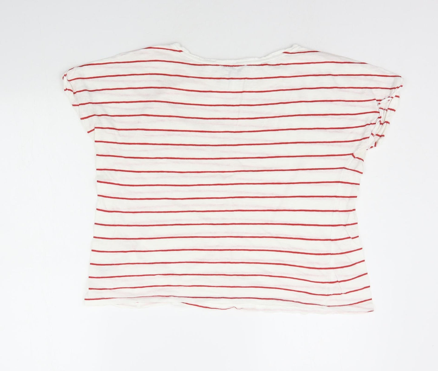 Womens UK Size 8 New Look White Basic T-Shirt