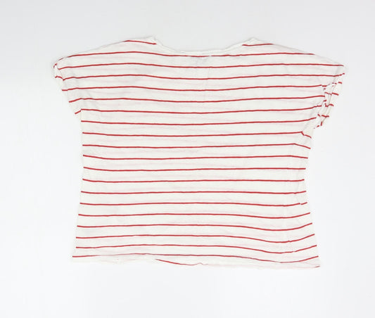 Womens UK Size 8 New Look White Basic T-Shirt