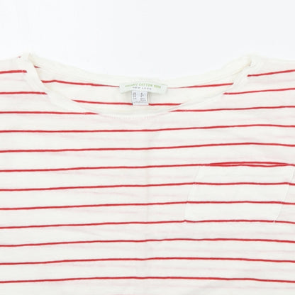 Womens UK Size 8 New Look White Basic T-Shirt