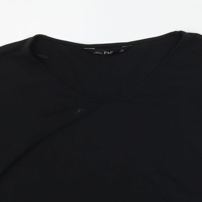 F&F Womens Black   Basic T-Shirt Size 6