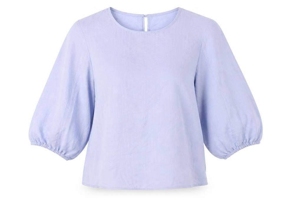 Womens UK Size 12 Primark Blue Basic Blouse