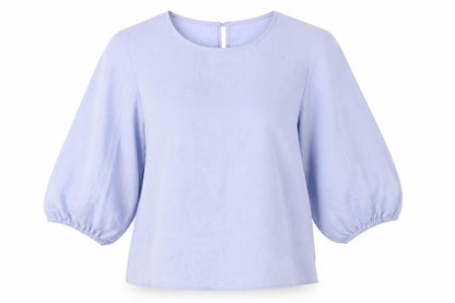 Womens UK Size 12 Primark Blue Basic Blouse