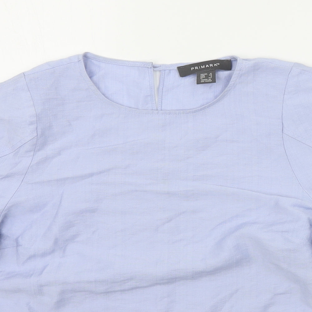 Primark Womens Blue   Basic Blouse Size 12