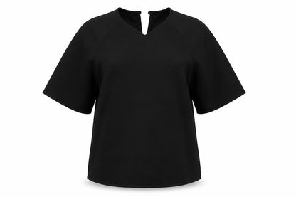 Womens UK Size 6 New Look Black Basic Blouse
