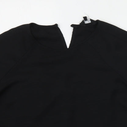 Womens UK Size 6 New Look Black Basic Blouse