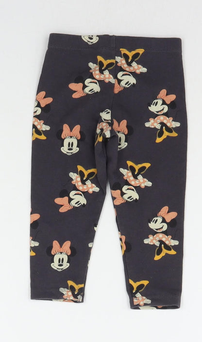 TESCO Baby Grey Geometric   Pyjama Pants Size 9-12 Months  - TIGGER