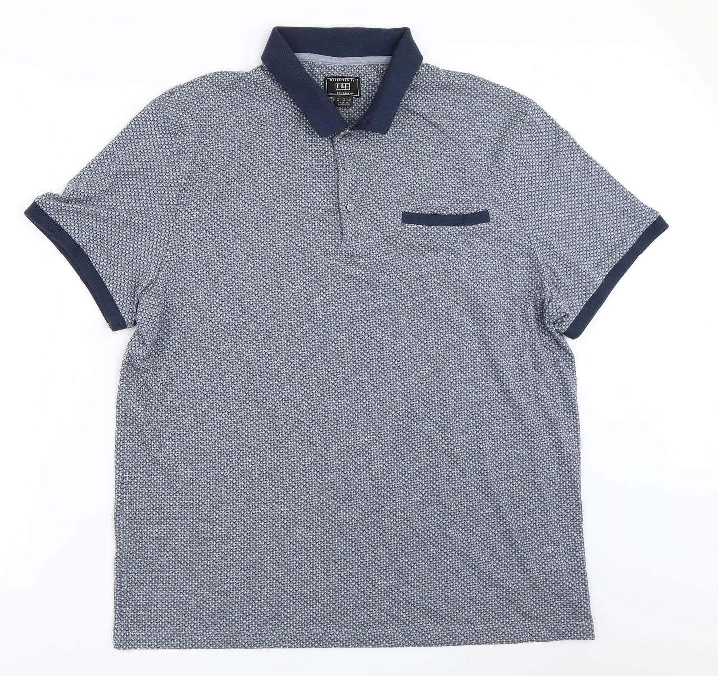 F&F Mens Blue    T-Shirt Size XL