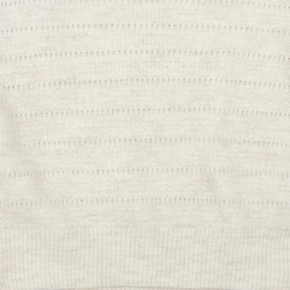 Womens UK Size L Topshop Ivory Pullover Jumper