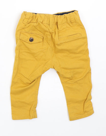 NEXT Boys Yellow   Capri Trousers Size 3-6 Months