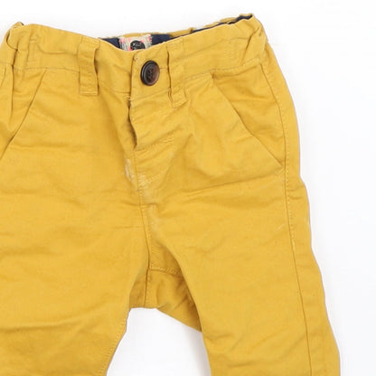 NEXT Boys Yellow   Capri Trousers Size 3-6 Months