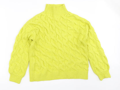 Womens UK Size S Papaya Green Pullover Jumper