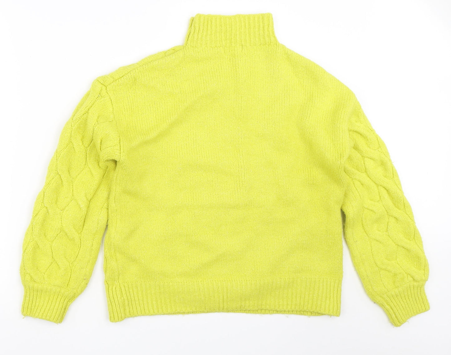 Womens UK Size S Papaya Green Pullover Jumper