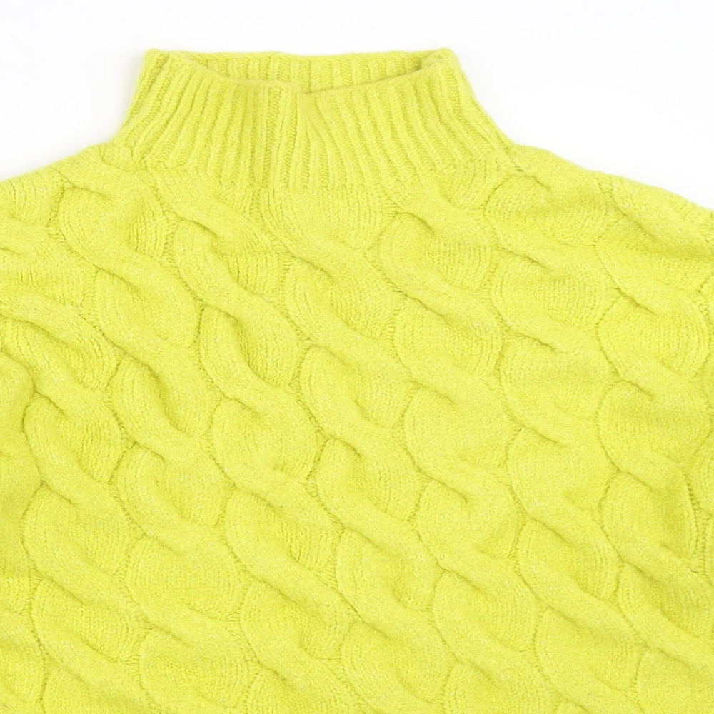 Womens UK Size S Papaya Green Pullover Jumper