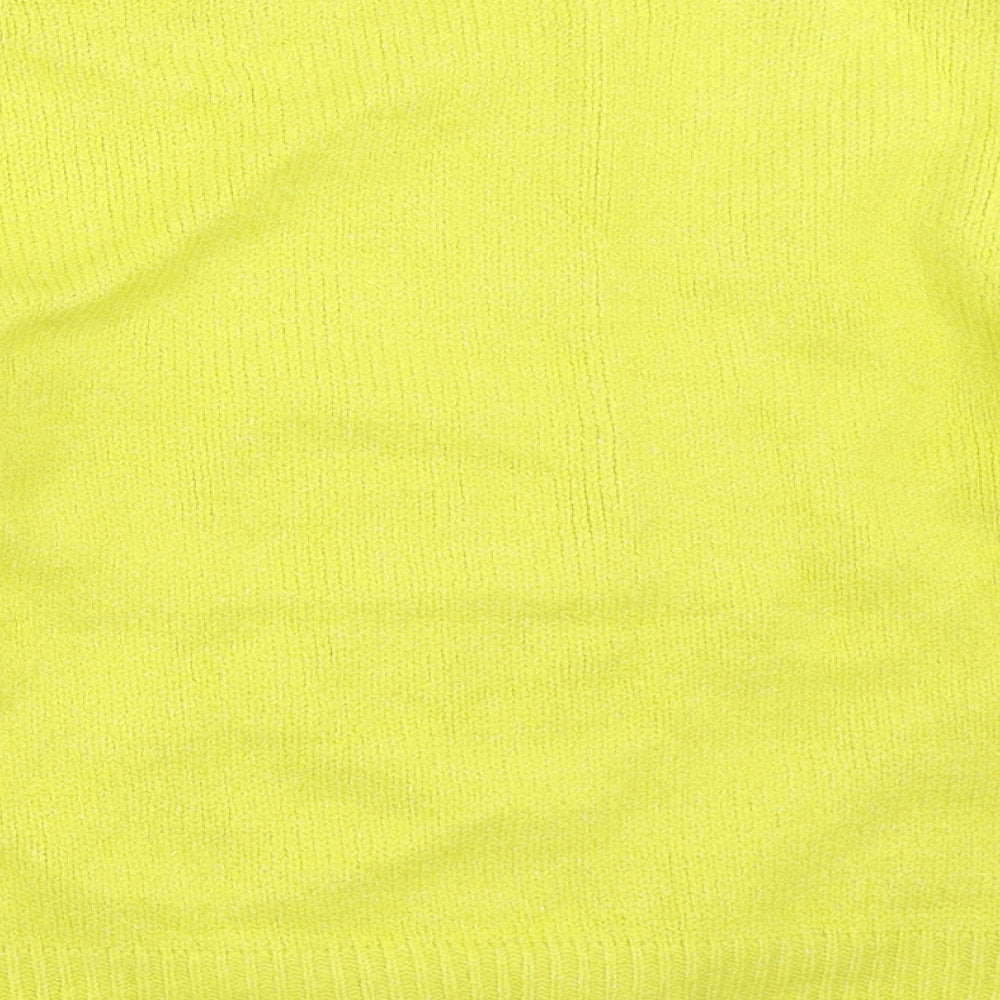 Womens UK Size S Papaya Green Pullover Jumper