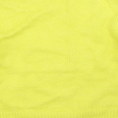 Womens UK Size S Papaya Green Pullover Jumper