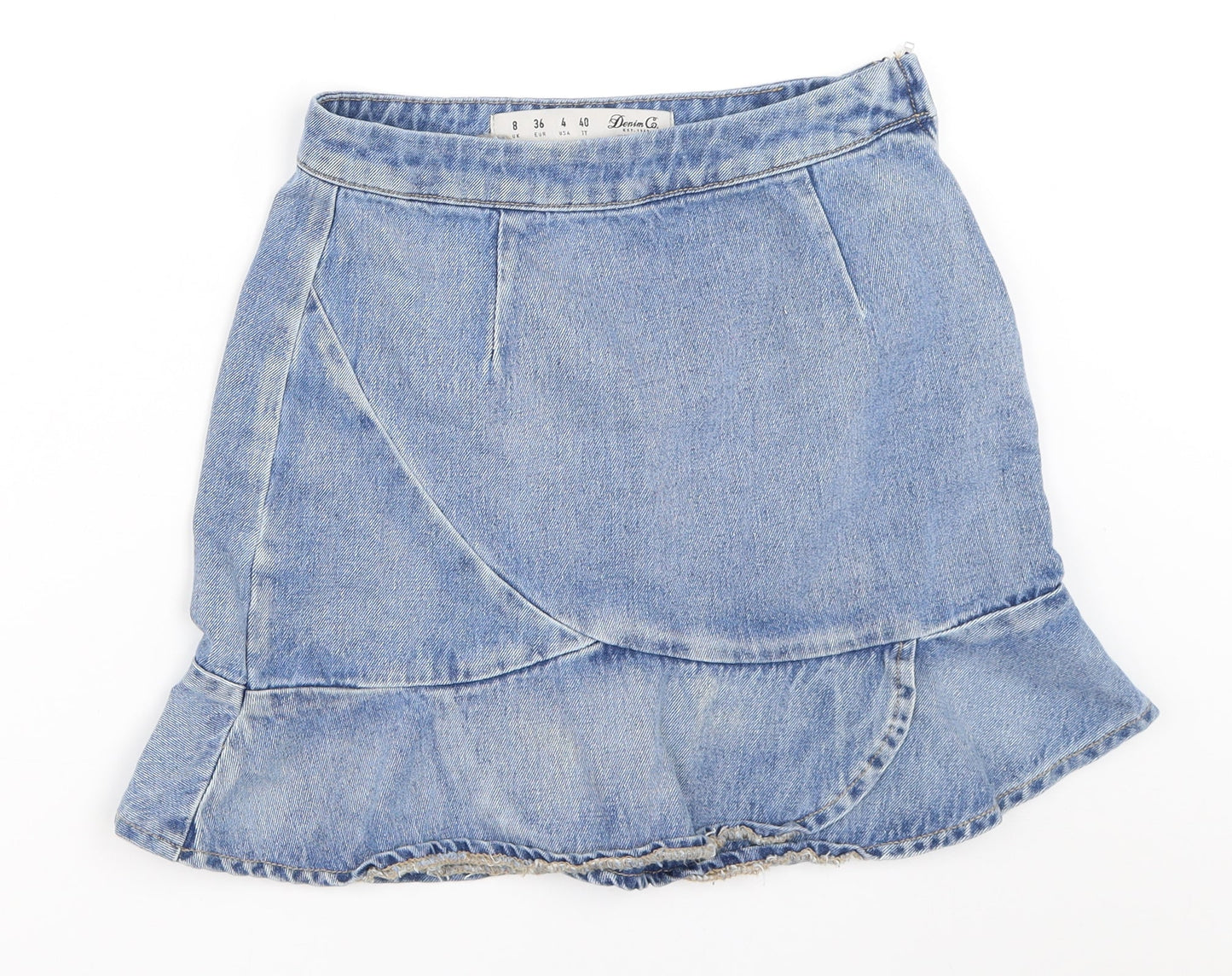 Primark Womens Blue  Denim Mini Skirt Size 8
