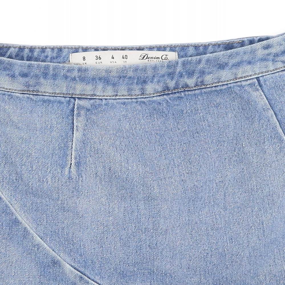 Primark Womens Blue  Denim Mini Skirt Size 8