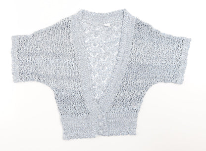 Womens UK Size 12 New Look Blue Cardigan Jumper