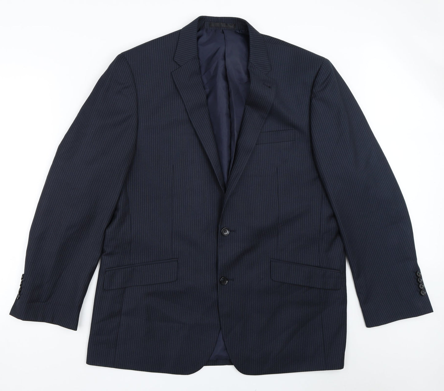 Mens UK Size 44 Greenwoods Regular Blue Suit Jacket
