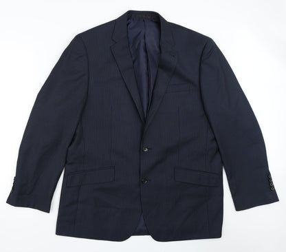 Mens UK Size 44 Greenwoods Regular Blue Suit Jacket