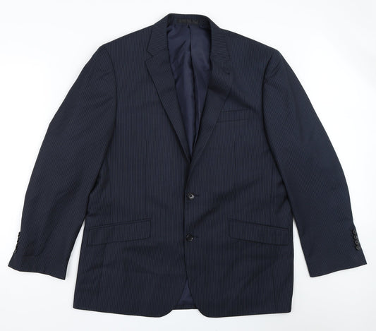 Mens UK Size 44 Greenwoods Regular Blue Suit Jacket