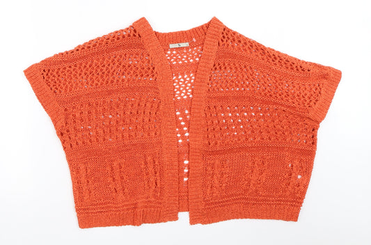 TU Womens Orange   Cardigan Jumper Size 10