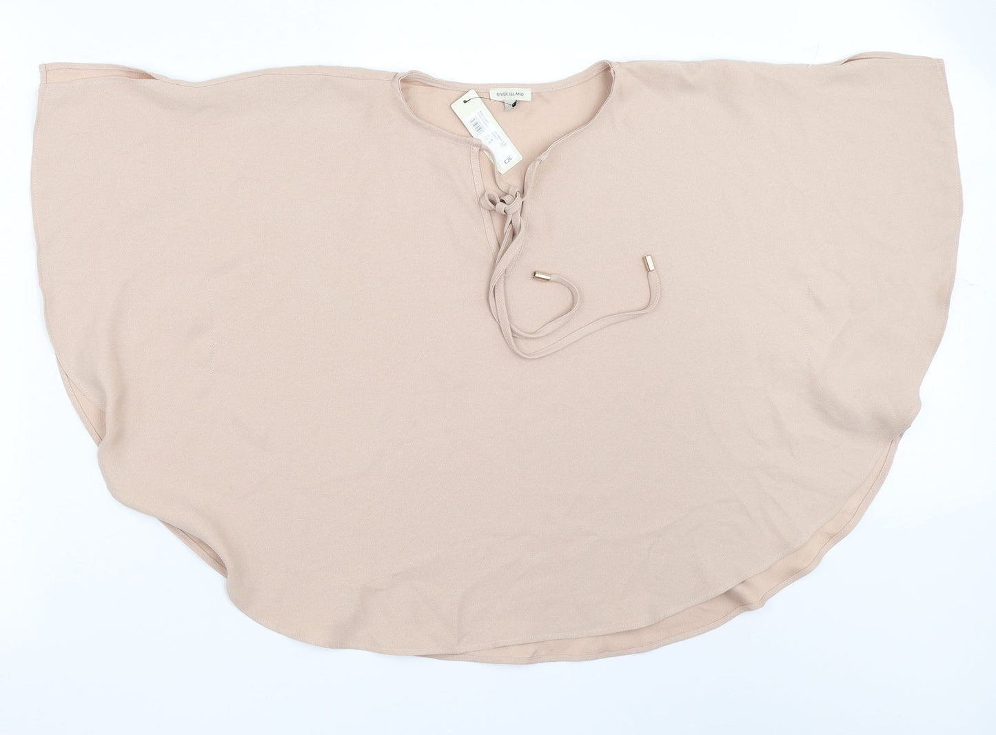 River Island Womens Beige   Basic Blouse Size 6
