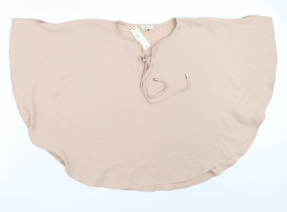 River Island Womens Beige   Basic Blouse Size 6