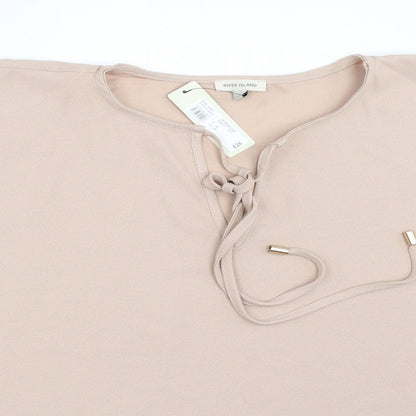 River Island Womens Beige   Basic Blouse Size 6