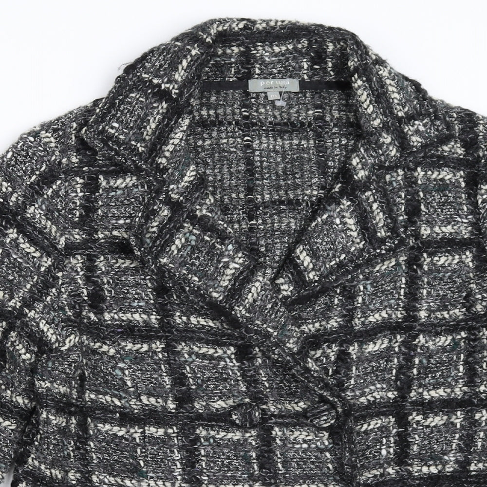 Womens UK Size M Per Una Black Pea Coat