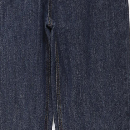 M2B Womens Blue  Denim Straight Jeans Size 10 L27 in