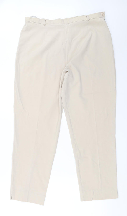 Womens UK Size 16 Berkertex Regular Fit  Beige Trousers