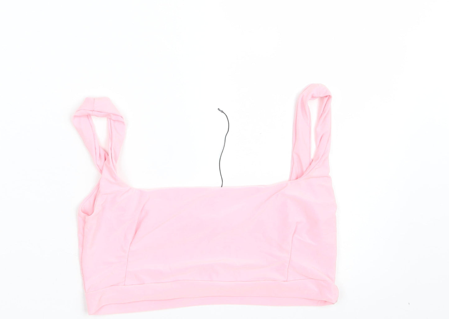 Womens UK Size 10 PRETTYLITTLETHING Pink Cropped Tank
