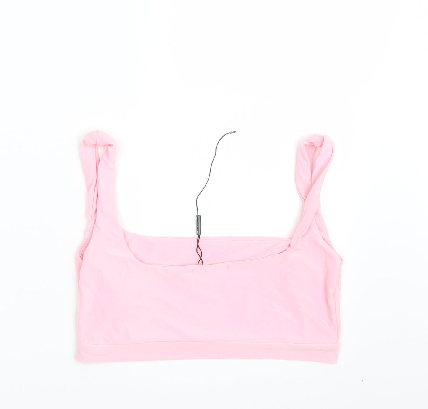 Womens UK Size 10 PRETTYLITTLETHING Pink Cropped Tank