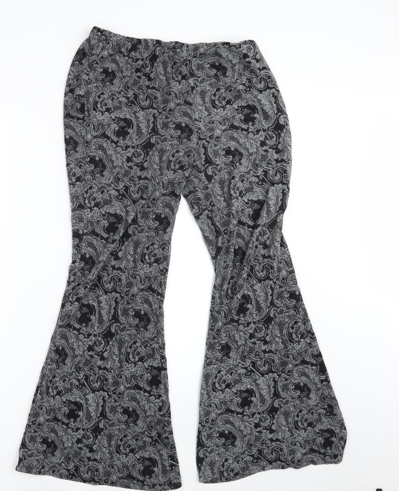 QED London Womens Grey Paisley  Bloomer Trousers Size S L29 in