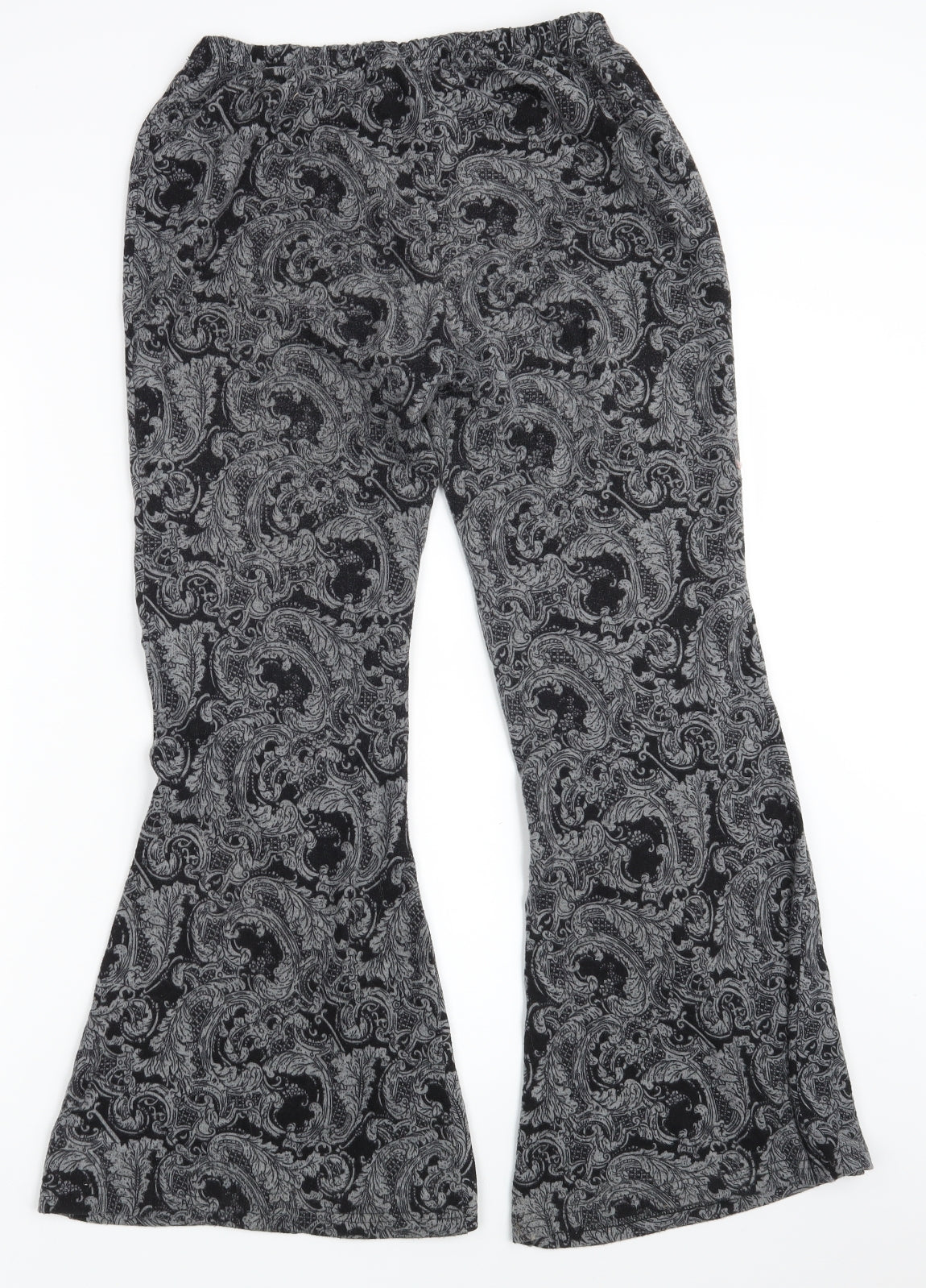 QED London Womens Grey Paisley  Bloomer Trousers Size S L29 in