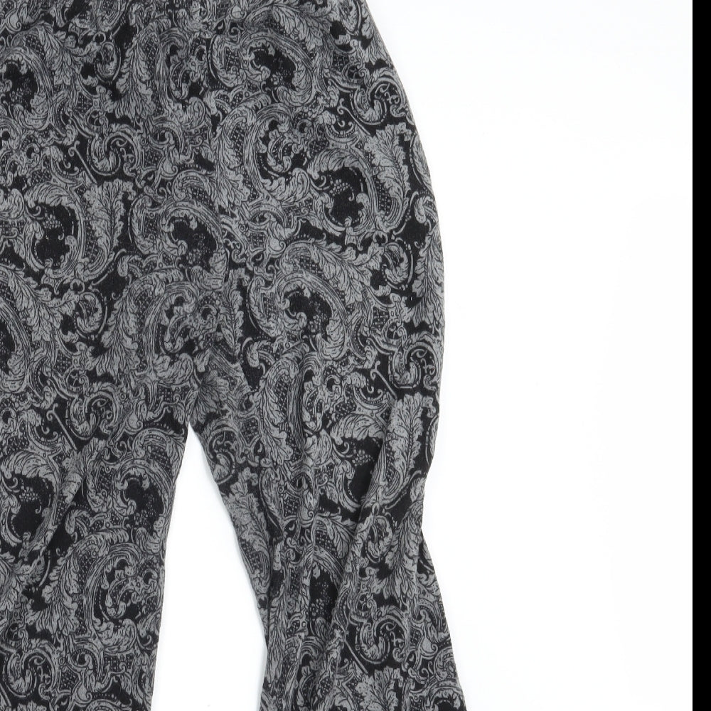 QED London Womens Grey Paisley  Bloomer Trousers Size S L29 in