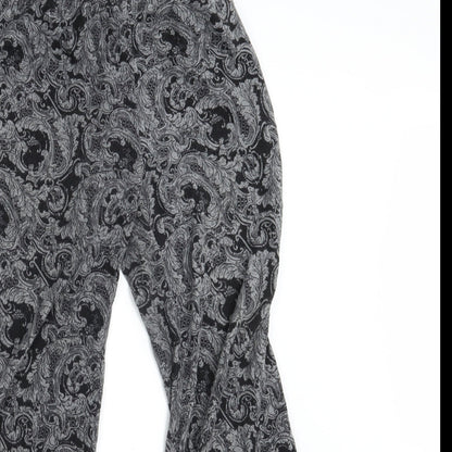 QED London Womens Grey Paisley  Bloomer Trousers Size S L29 in