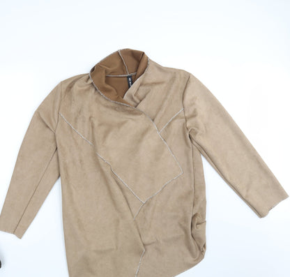 Womens UK Size One Size New Collection Brown Wrap Jumper