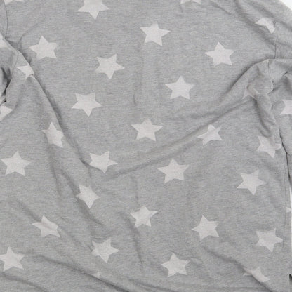 H&M Womens Grey Geometric  Pullover Sweatshirt Size M