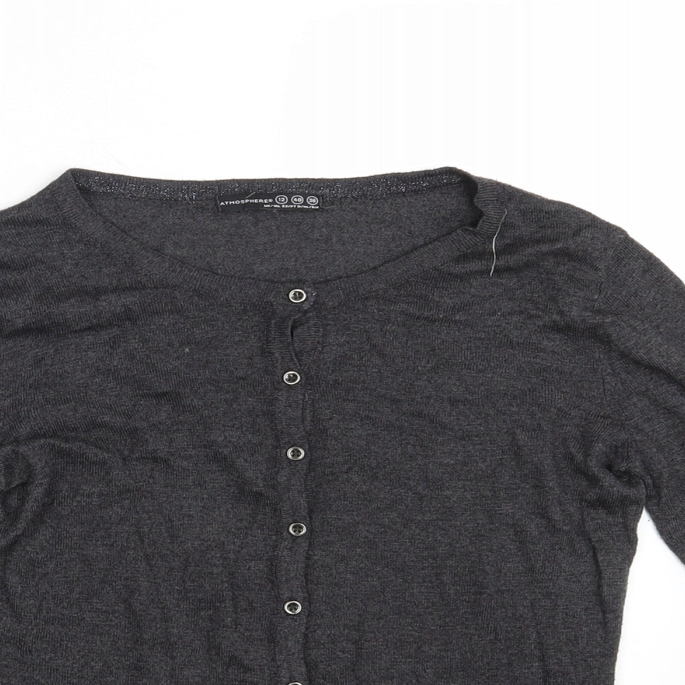 Womens UK Size 12 Atmosphere Grey Cape Jumper