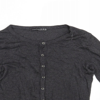 Womens UK Size 12 Atmosphere Grey Cape Jumper