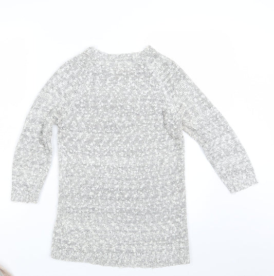 Womens UK Size 8 New Look Grey Pullover Jumper