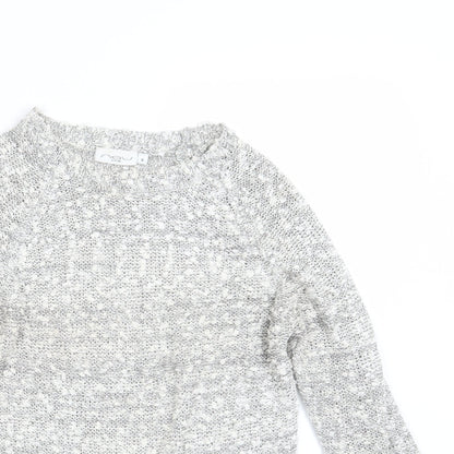 Womens UK Size 8 New Look Grey Pullover Jumper