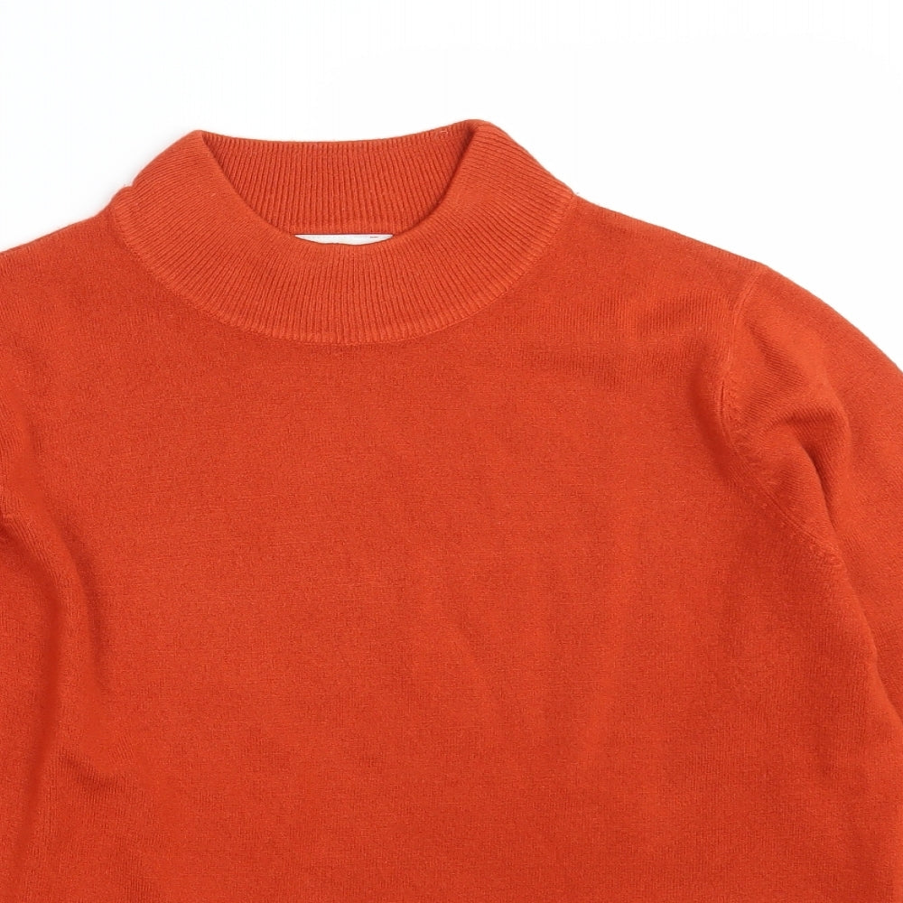 BHS Womens Orange  Knit Pullover Jumper Size 16