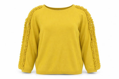 Womens UK Size 10 Per Una Yellow Pullover Jumper